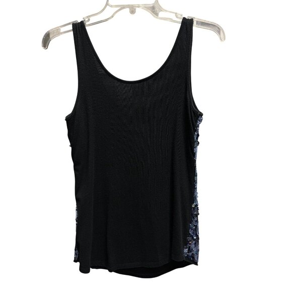 Studio Y Women's Black Sequin Star Tank Top - Picture 6 of 10
